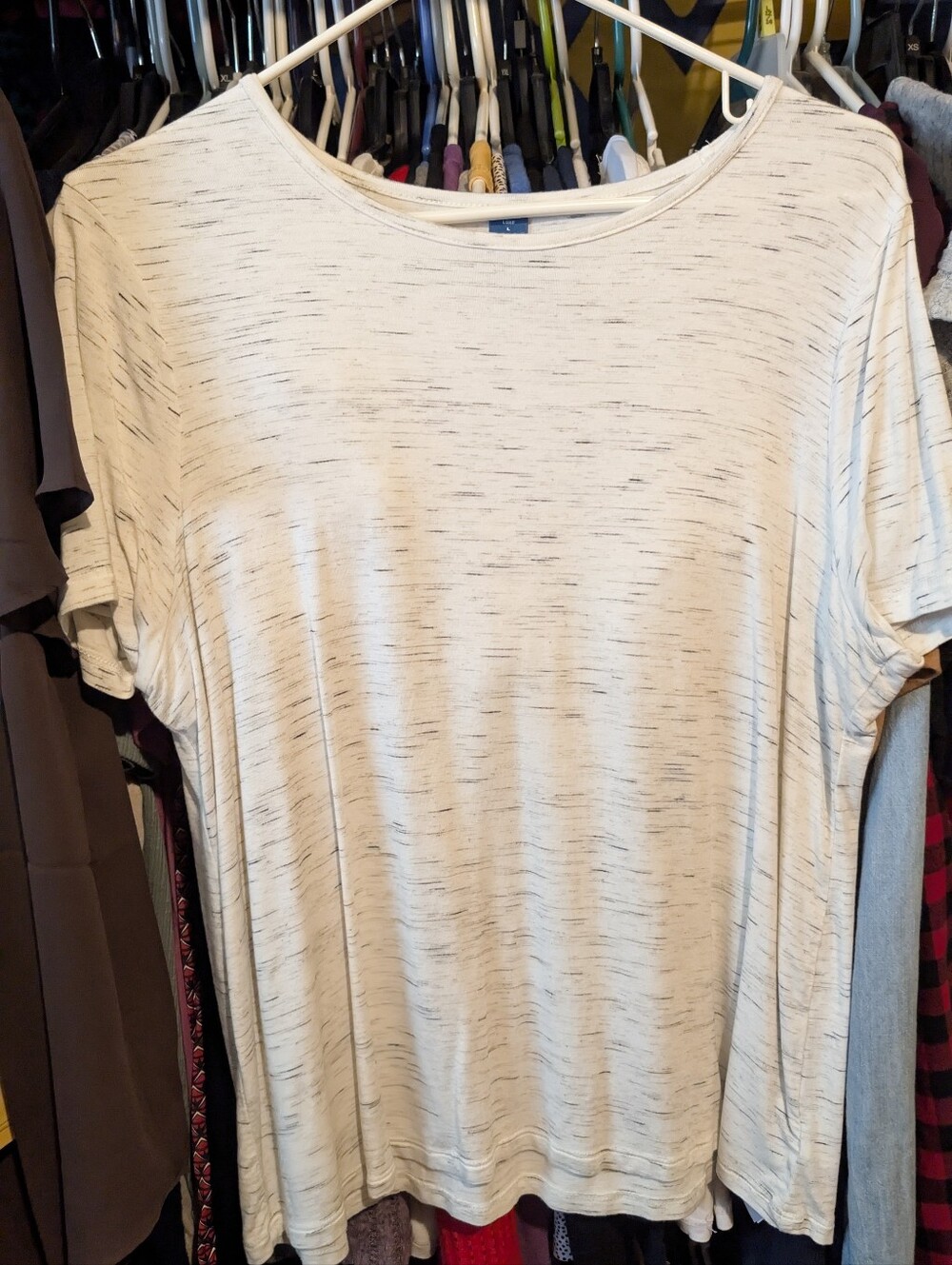 Women’s Cream Short-Sleeve Heathered Tee
